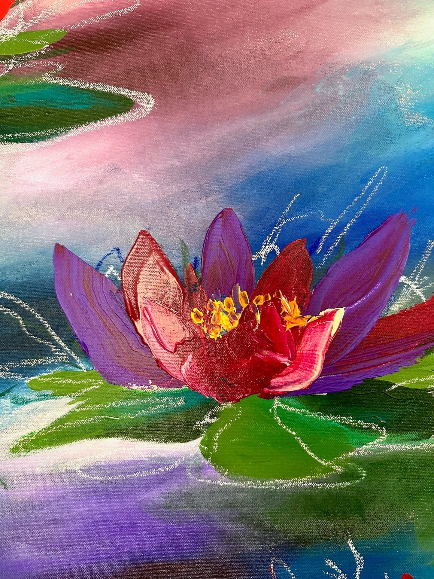 "Water Lillies"-124 X 154 CM