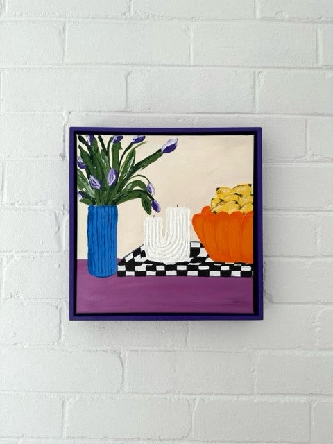 ORIGINAL MINI ARTWORK-"Sunday Afternoon"-33x33cm