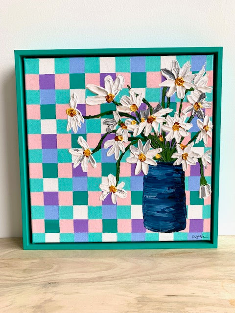 ORIGINAL MINI ARTWORK-**SOLD "Freshly Picked"-33x33cm