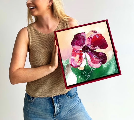 ORIGINAL MINI ARTWORK-"Daily Moments"-33x33cm