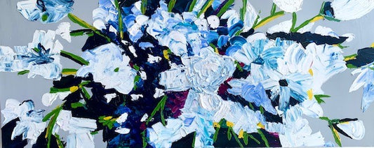 ORIGINAL ARTWORK - "Happiness Blooms From Within" - 60x153cm