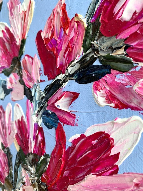 **SOLD** ORIGINAL ARTWORK - MINI "MAGNOLIA" - 33x33cm