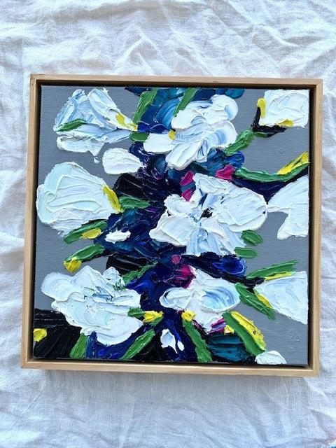 **SOLD** ORIGINAL ARTWORK - MINI "Happiness Blooms From Within" - 33x33cm