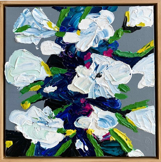 **SOLD** ORIGINAL ARTWORK - MINI "Happiness Blooms From Within" - 33x33cm