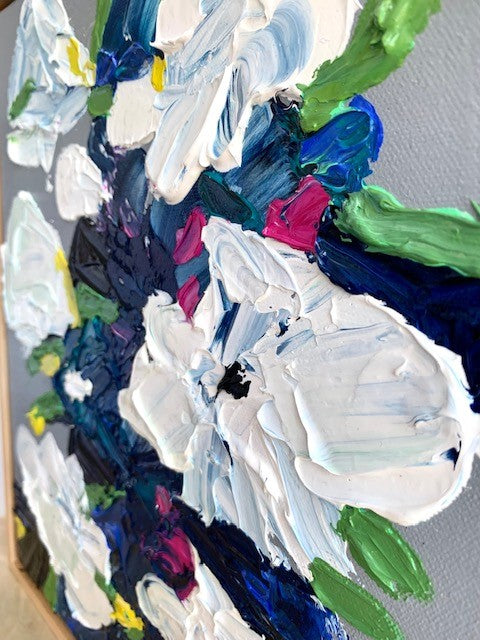 **SOLD** ORIGINAL ARTWORK - MINI "Happiness Blooms From Within" - 33x33cm