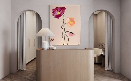 ORIGINAL ARTWORK-"Simplicity in 3 Stems"-93x123cm