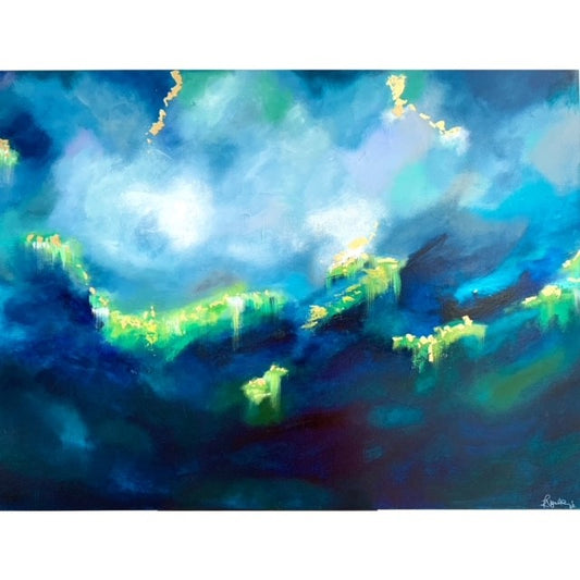 **SOLD** ORIGINAL ARTWORK - "DOWN BY THE POND" - 102x153cm