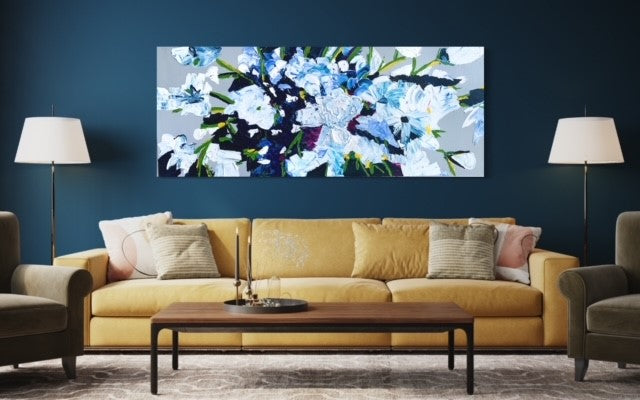 ORIGINAL ARTWORK - "Happiness Blooms From Within" - 60x153cm