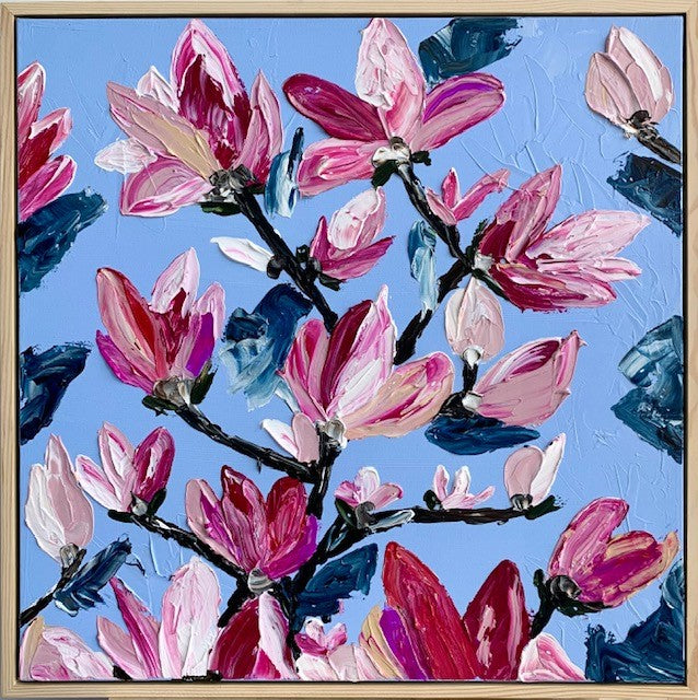 **SOLD** ORIGINAL ARTWORK - MIDI "MAGNOLIA" - 64x64cm