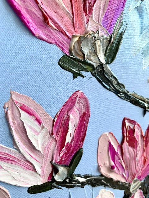 **SOLD** ORIGINAL ARTWORK - MIDI "MAGNOLIA" - 64x64cm