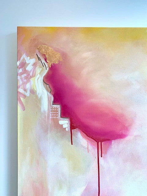 ORIGINAL ARTWORK - "Rosé Made Me Do It" - 91x153cm